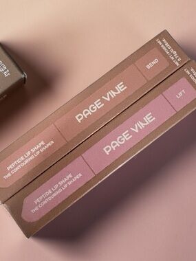 Page Vine Peptide Lip Shape Duo in Nudes Lift and Bend